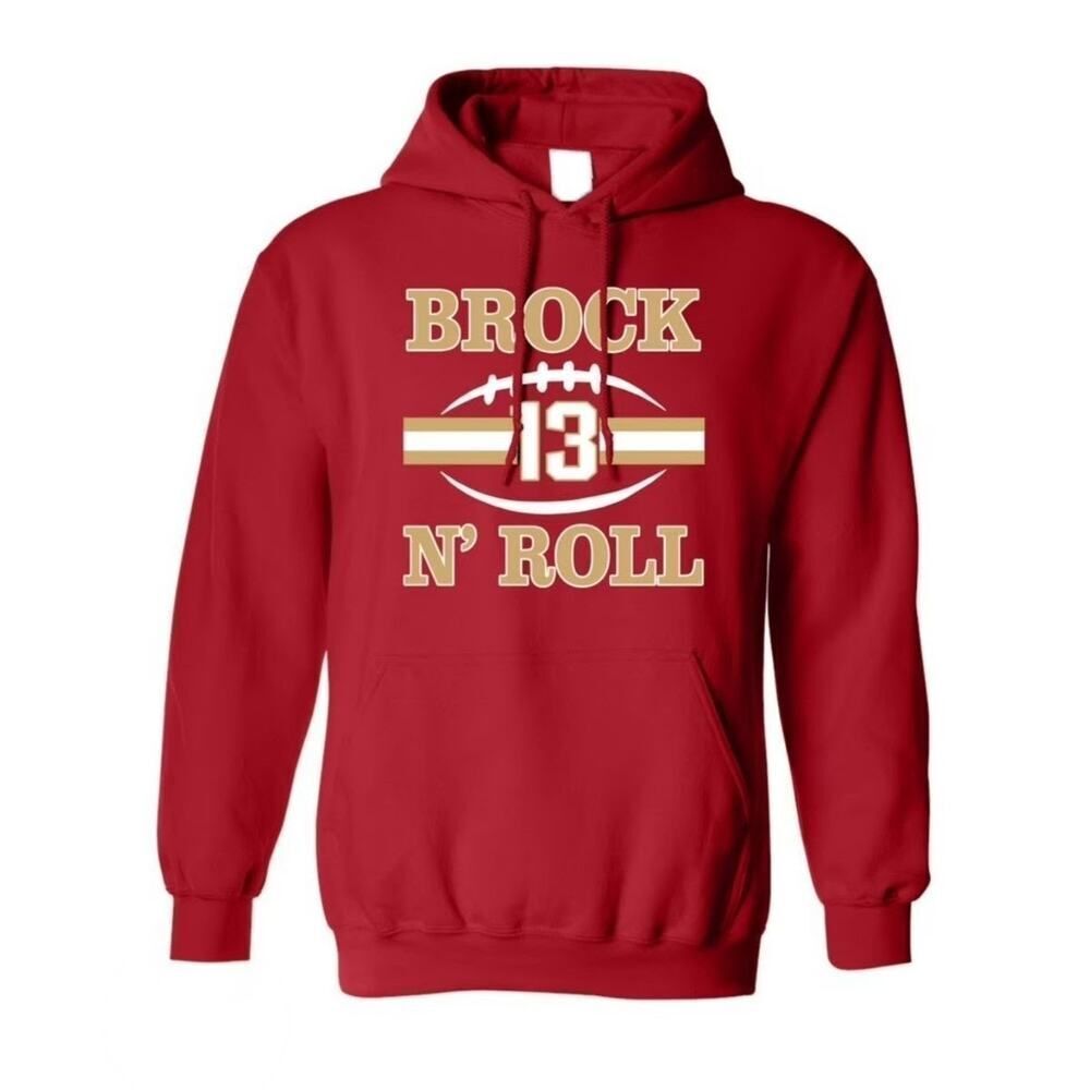 NFL SF 49ers Brock and Roll Sweatshirt Hoodie sz S